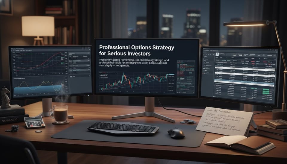 Professional Options Strategy for Serious Investors